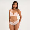 Soutien-gorge maxi push-up padd&eacute; rose clair femme