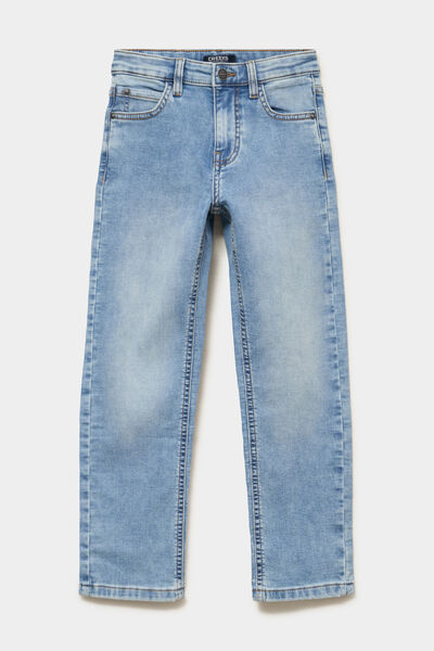 Jeans regular stretch 5 poches denim double stone gar&ccedil;on