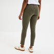 Jeans skinny 7/8ème coton Liberto vert kaki femme