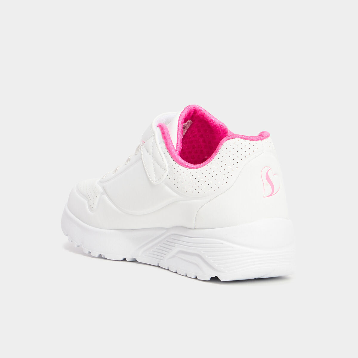 Tennis à lacets Skechers Uno blanc fille