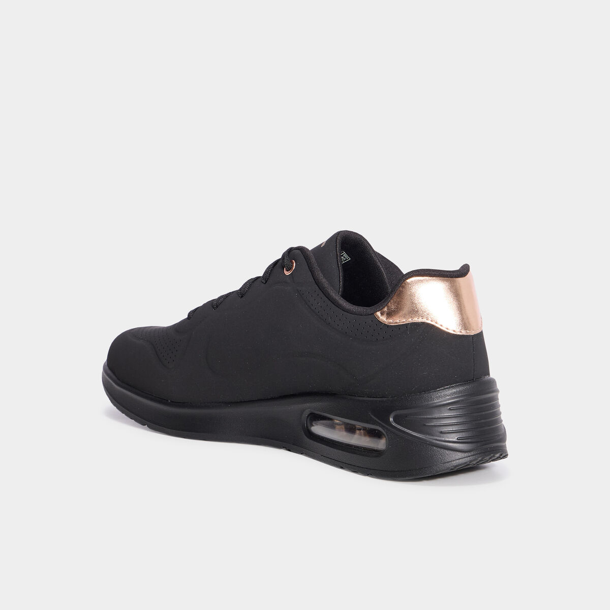 Baskets running &agrave; lacets Skechers noir femme