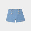 Short en jeans &agrave; pont denim double stone femme