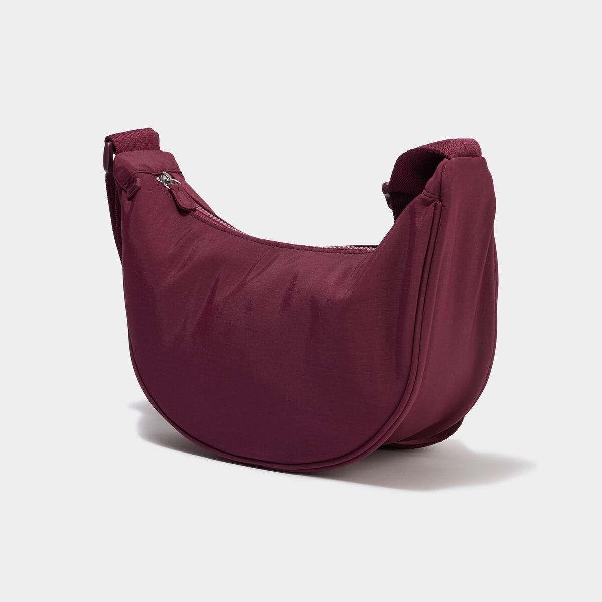 Sac banane en bandouli&egrave;re prune femme