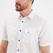 Chemise manches courtes &agrave; poches Liberto blanc homme