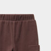Pantalon maille 2 poches marron fonc&eacute; b&eacute;b&eacute; gar&ccedil;on