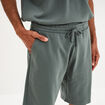 Short de jogging taille &eacute;lastiqu&eacute;e l&eacute;ger vert kaki homme