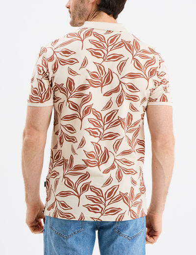 Polo manches courtes Creeks beige homme