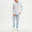 Chemise droite repassage facile blanc homme