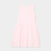 Robe patineuse sans manches coton ecru fille