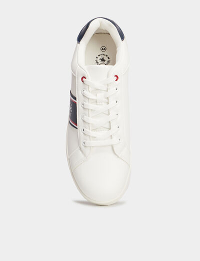 Tennis basses à lacets Aspern blanc homme