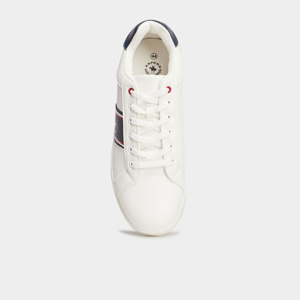 Tennis basses à lacets Aspern blanc homme