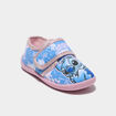 Chaussons &agrave; scratchs Stitch bleu fille