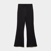 Pantalon bootcut stretch noir fille