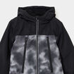 Veste zippée à capuche noir garçon