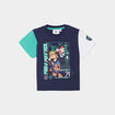 T-shirt manches courtes Pat Patrouille bleu marine garçon