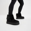 Boots avec fausse fourrure noir femme