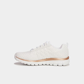 Baskets running Skechers Graceful blanc femme