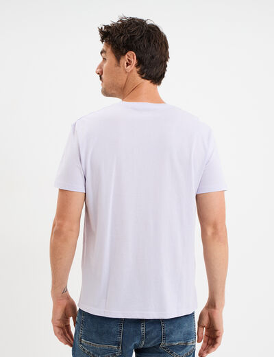 T-shirt en coton manches courtes parme homme