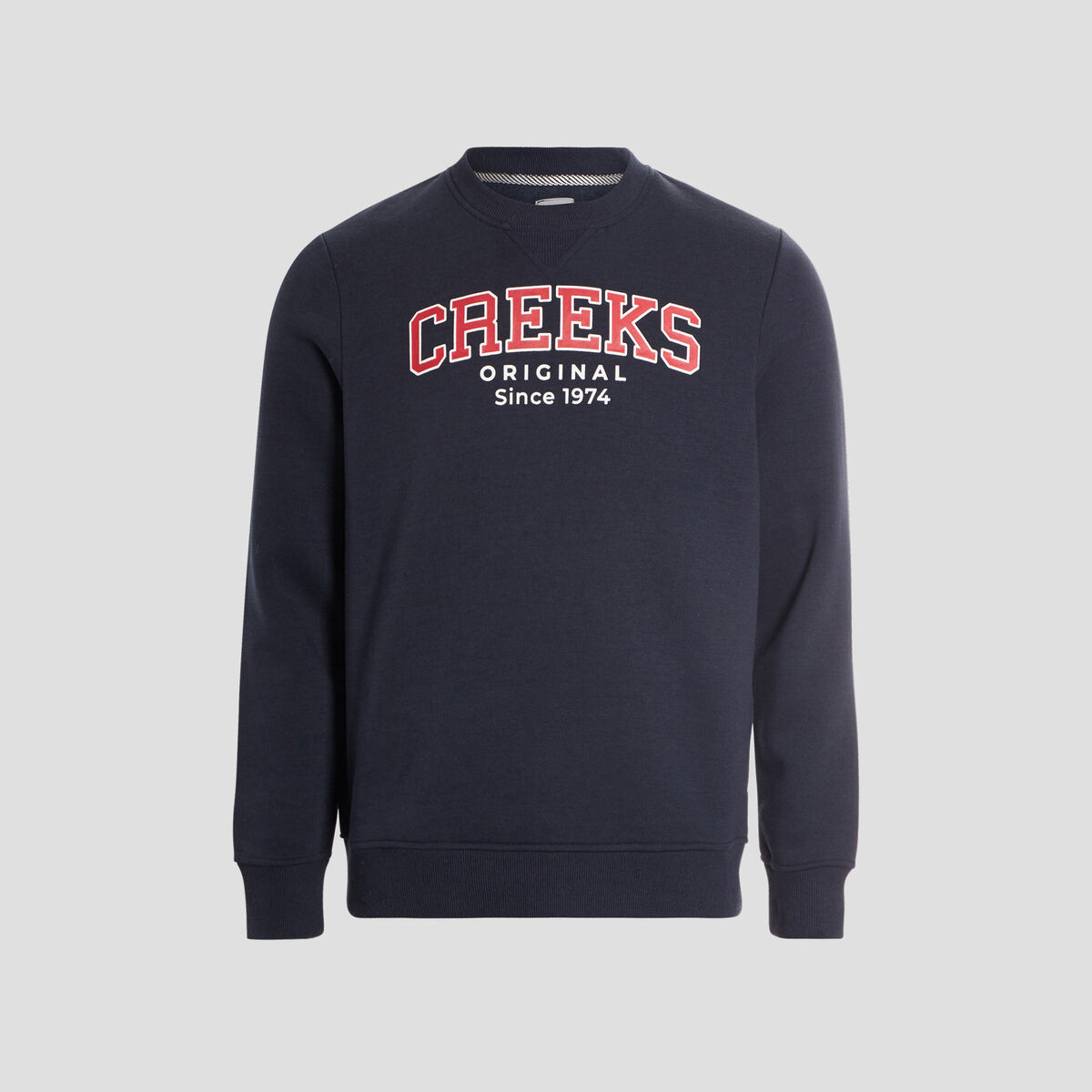 Sweat à col rond Creeks bleu marine homme