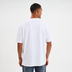 T-shirt col rond coupe relax coton &eacute;pais blanc homme