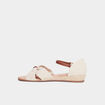 Sandales compens&eacute;es Creeks blanc femme