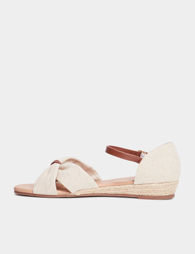 Sandales compensées Creeks blanc femme