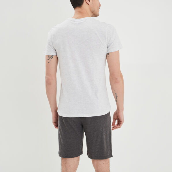 Ensemble pyjama short 2 pièces sable homme