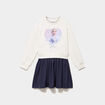 Robe effet 2-en-1 Reine des neiges multicolore fille