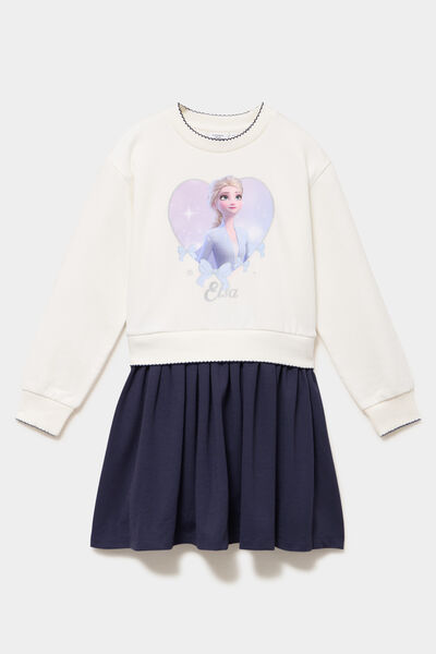 Robe effet 2-en-1 Reine des neiges multicolore fille