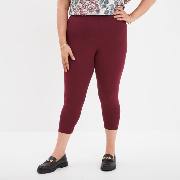 leggings 78eme bordeaux femmegt Leggings 7/8ème bordeaux femme grande taille