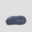 Bottillons à lacets en cuir bleu marine bébé garçon