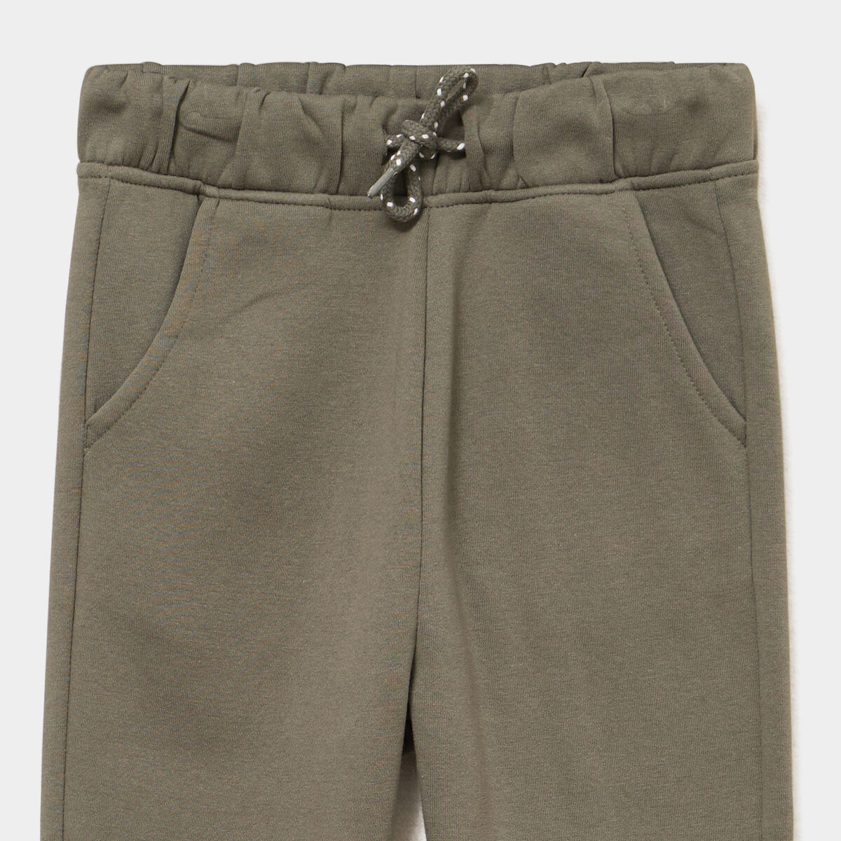 Pantalon jogging regular 2 poches vert kaki gar&ccedil;on