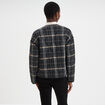 Veste matelass&eacute;e poches plaqu&eacute;es noir femme