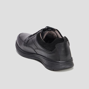 Derbies à lacets en cuir noir homme