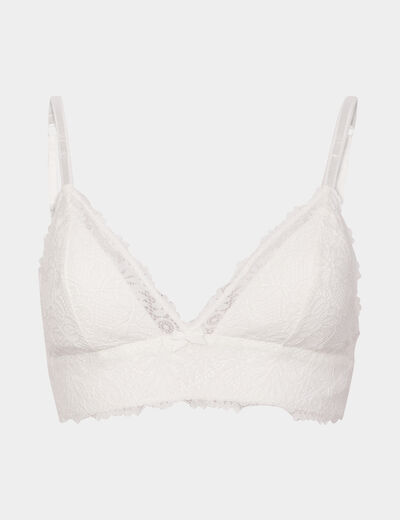 Soutien-gorge triangle paddé blanc femme