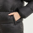 Doudoune col montant zippée noir femme