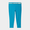 Pantalon corsaire avec ceinture bleu canard femme grande taille