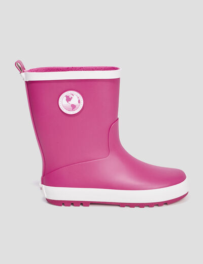 Bottes de pluie Trappeur rose fille