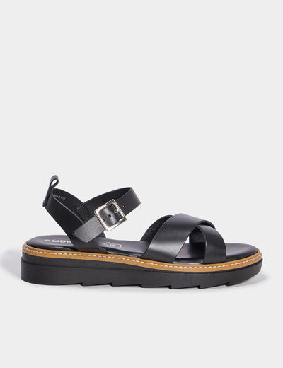 Sandales noir femme