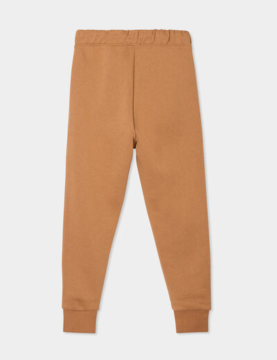 Pantalon de jogging taille élastiquée camel garçon