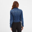 Veste en jean cintr&eacute;e zipp&eacute;e Mosquitos denim double stone femme