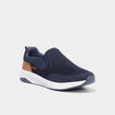 Baskets semelles &eacute;paisses bleu marine homme