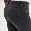 Jean stretch slim 7/8 ème denim noir femme