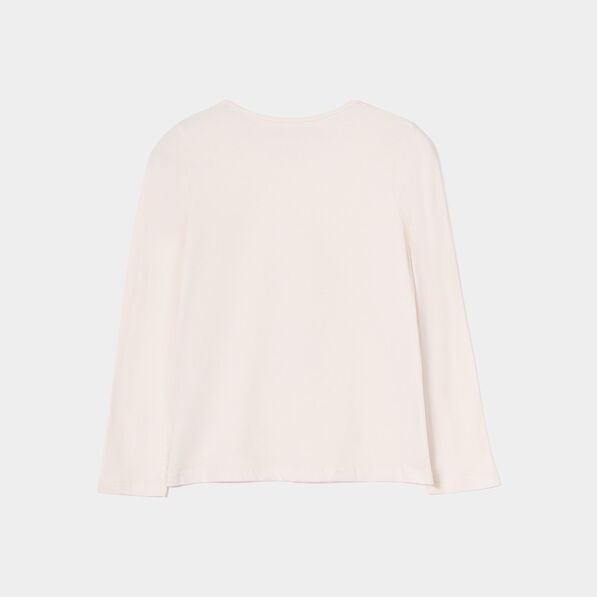 Ensemble pyjama 2 pièces bas resserré rose clair fille