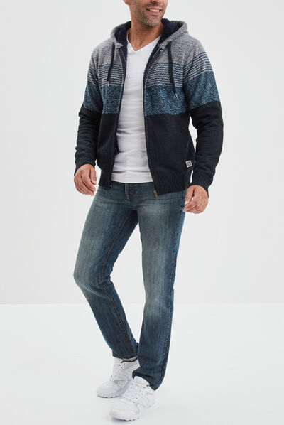Jeans straight 5 poches Creeks denim double stone homme
