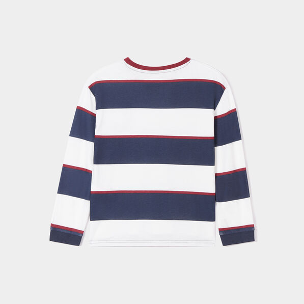 T-shirt manches longues coton Creeks bleu marine garçon