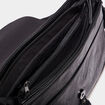 Sac besace en bandouli&egrave;re noir femme