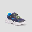Baskets running Skechers Wavertronic bleu garçon