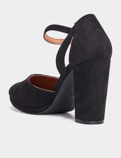 Escarpins &agrave; talons noir femme