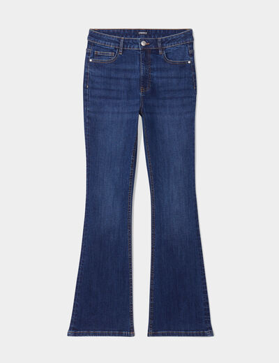 Jeans flare 5 poches denim stone femme
